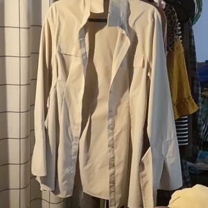 White Fox Shirt Dress